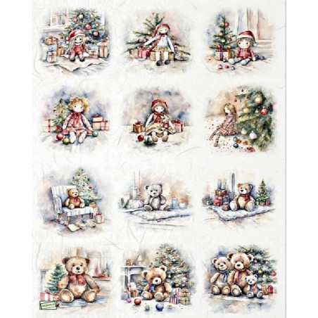 1 papier de riz Oursons -R2428