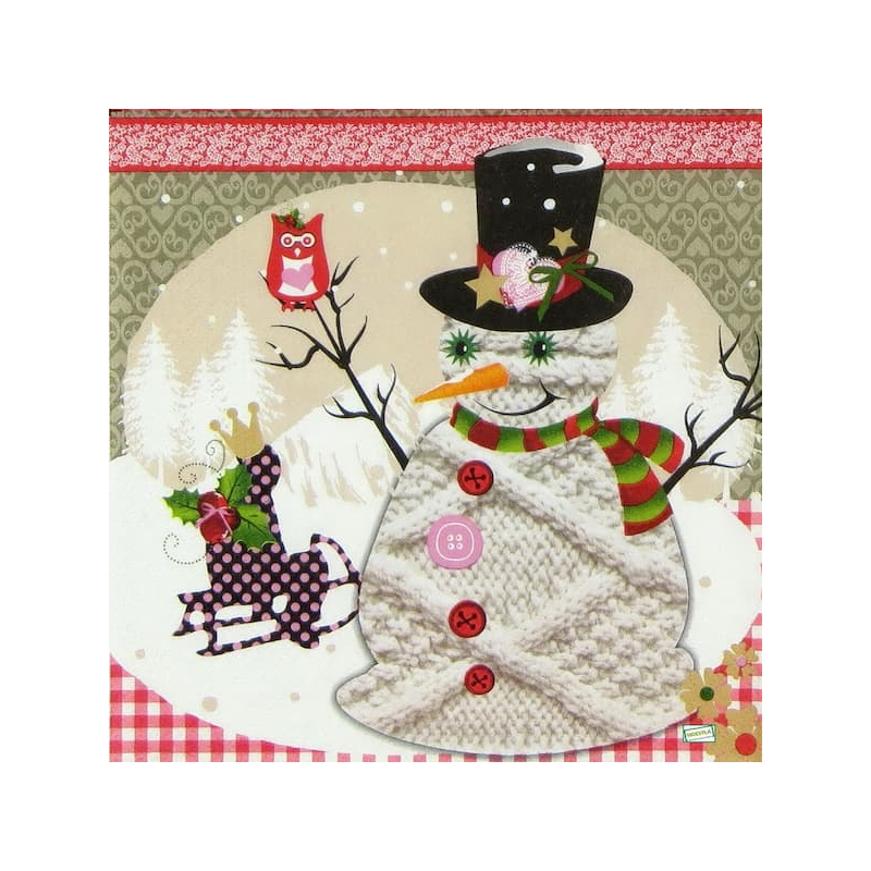 serviette Bonhomme de Neige-36