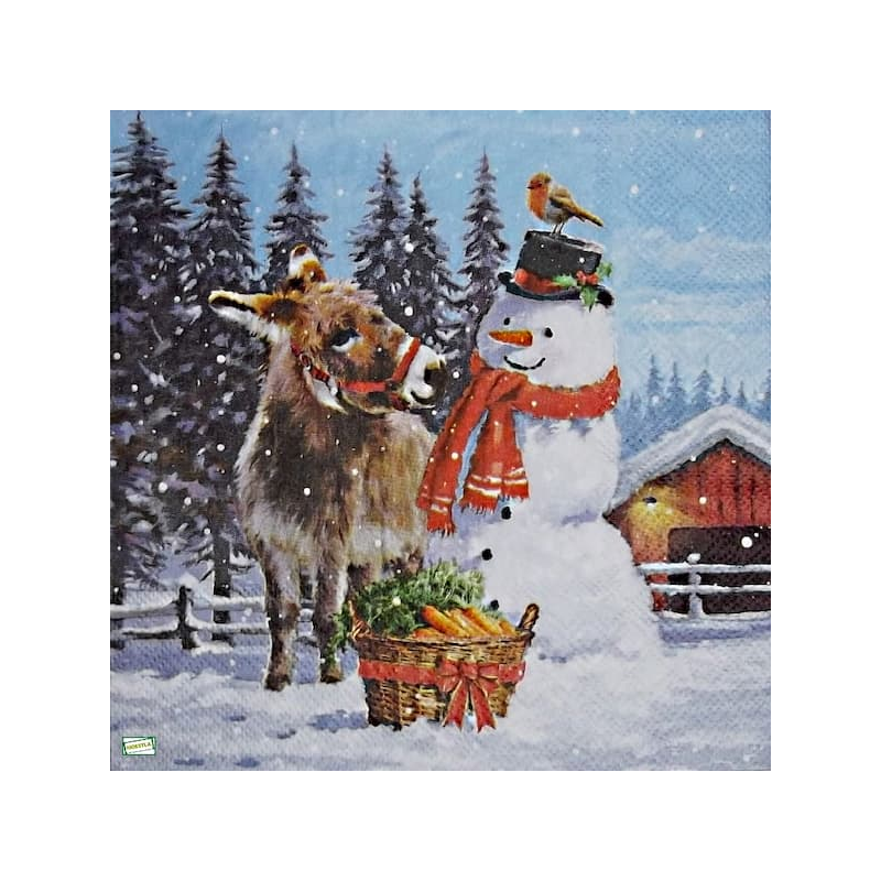 serviette Bonhomme de Neige-41