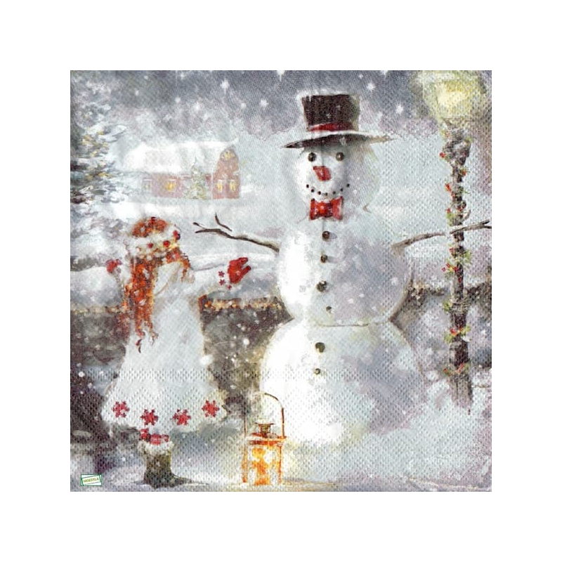 serviette Bonhomme de Neige-44