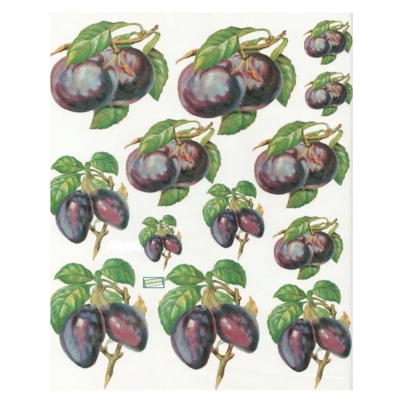 1papier découpage Les Prunes-X1