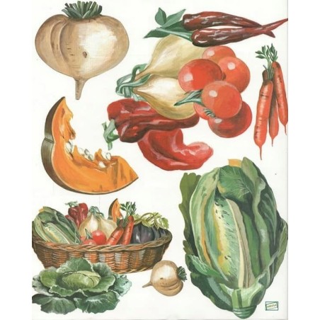 1papier découpage Légumes-X16