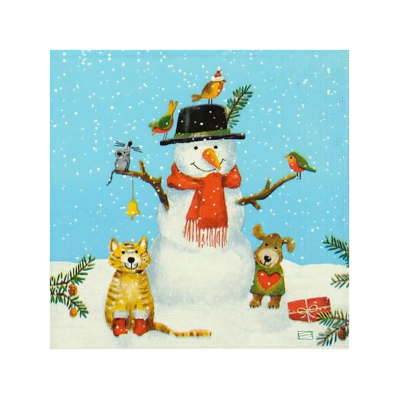 serviette Bonhomme de Neige-48