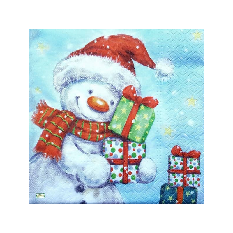 serviette Bonhomme de Neige-50