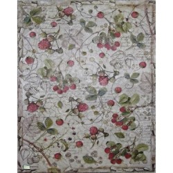 1 papier riz Fraises -STA11