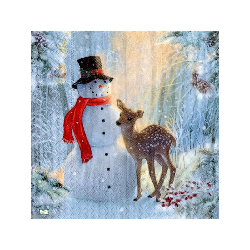 serviette Bonhomme de Neige-51