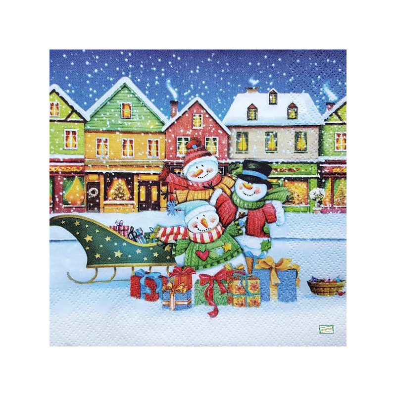 serviette Bonhomme de Neige-52