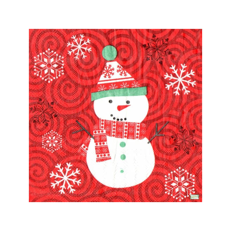 serviette Bonhomme de Neige-54