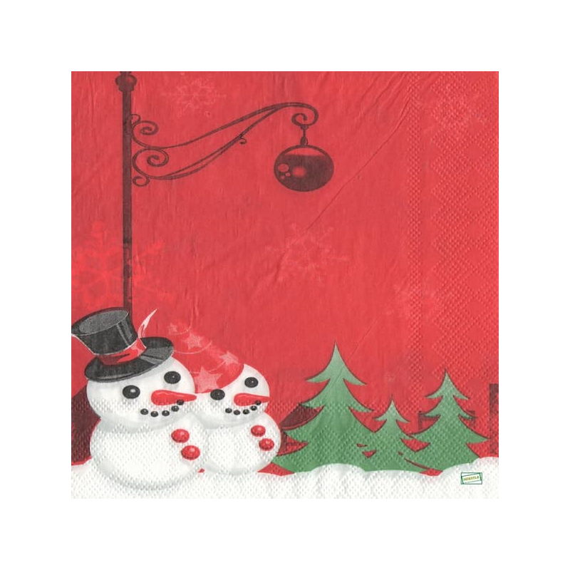 serviette Bonhomme de Neige-55