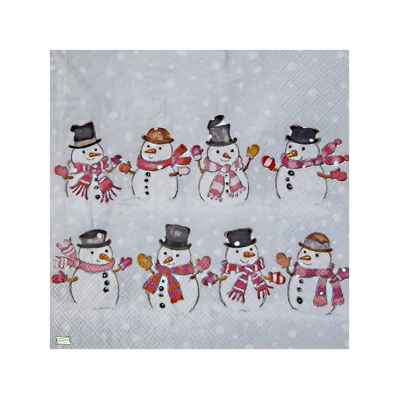 serviette Bonhomme de Neige-56