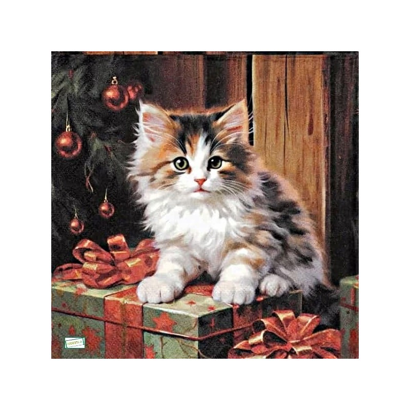 1serviette papier Châton-39