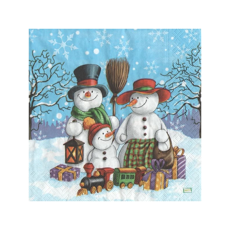 serviette Bonhomme de Neige-57