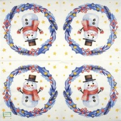 serviette Bonhomme de Neige-53