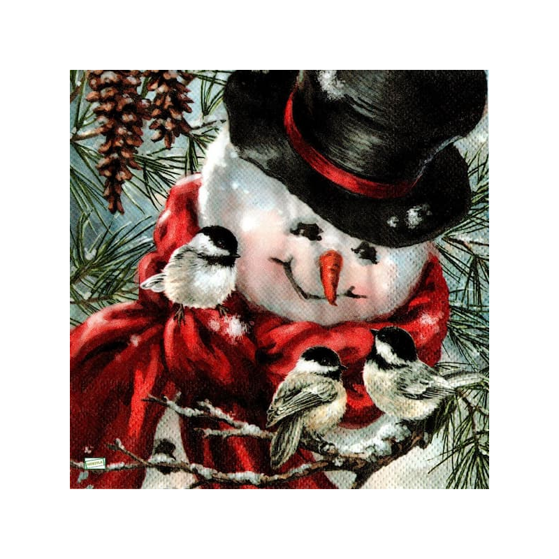 serviette Bonhomme de Neige-61