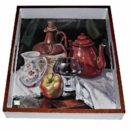 GRAND plateau bois Cuisine serviettage