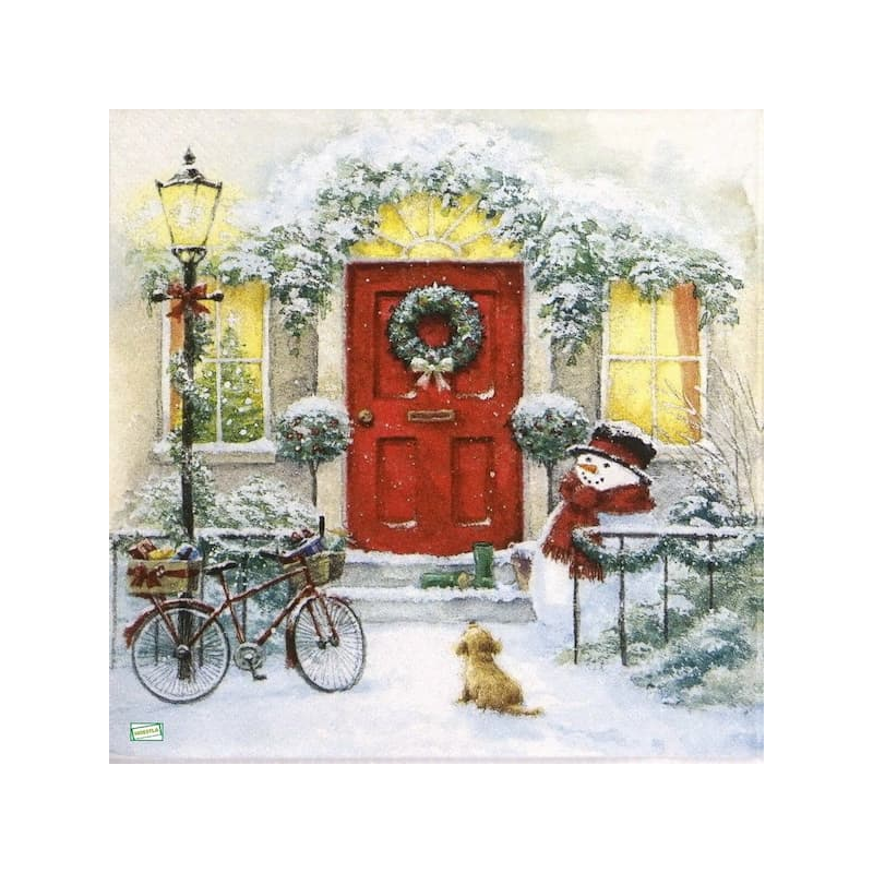 serviette Bonhomme de Neige-62