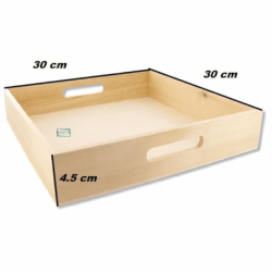 GRAND plateau bois Fruits serviettage