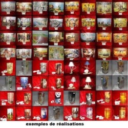 GRAND plateau bois Fruits serviettage