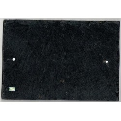 plaque déco ardoise La Vache serviettage