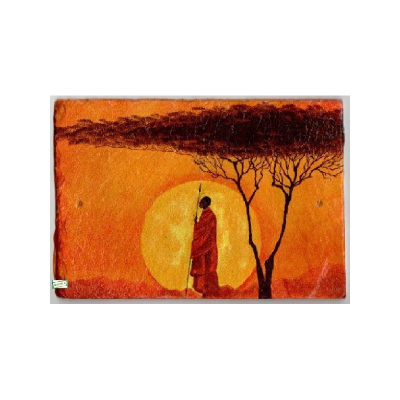 plaque déco ardoise Le Massais serviettage