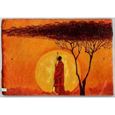 plaque déco ardoise Le Massais serviettage