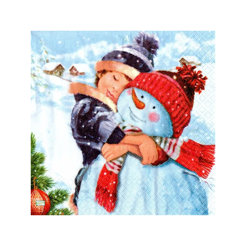 serviette Bonhomme de Neige-65