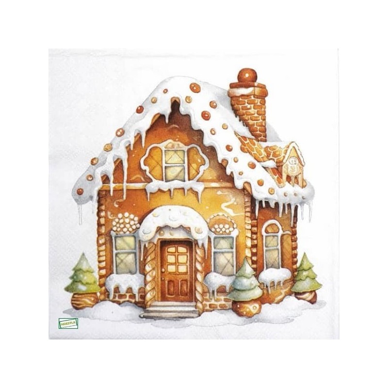 1serviette Paysage Enneigé-30