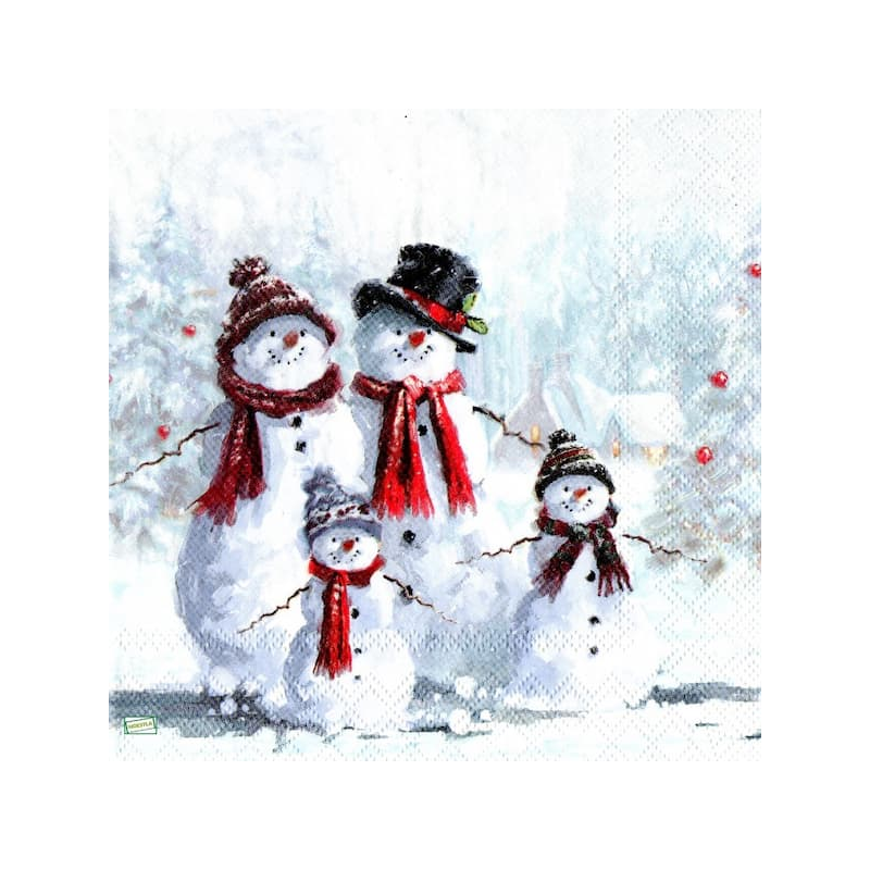 serviette Bonhomme de Neige-66