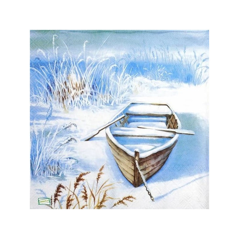 1serviette Paysage Enneigé-83