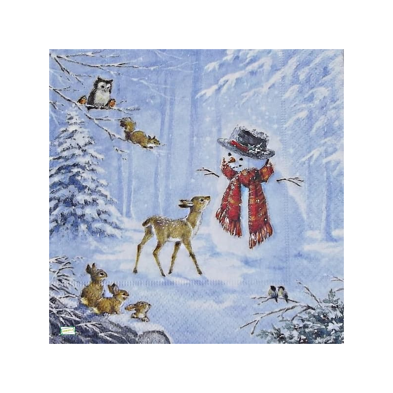 serviette Bonhomme de Neige-69