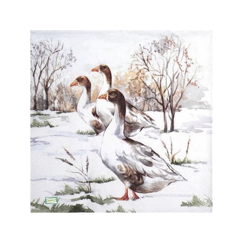 1serviette papier Les Oies-53