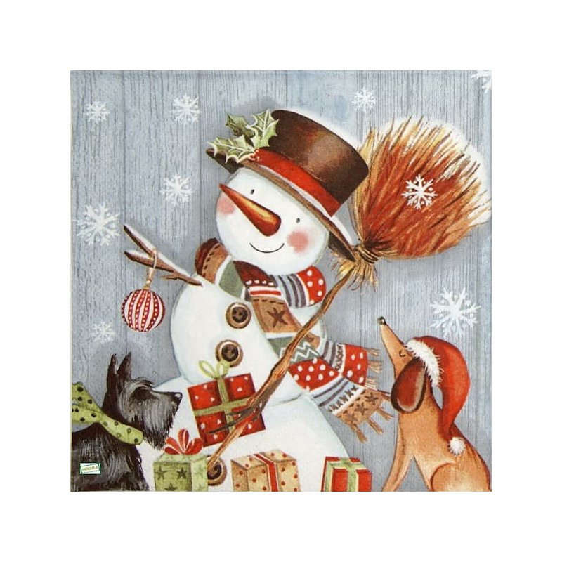 serviette Bonhomme de Neige-70