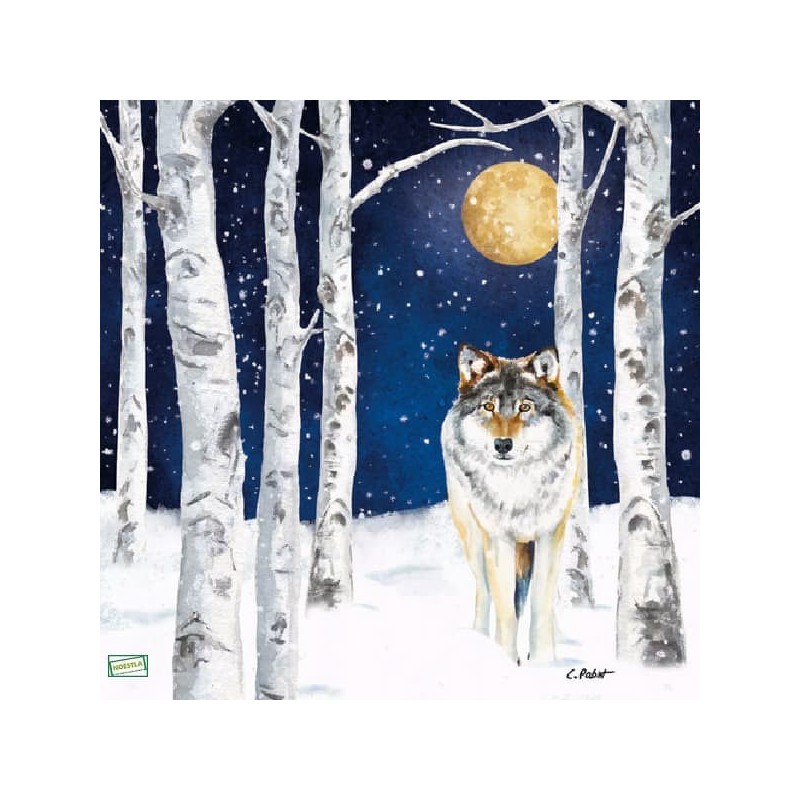 1serviette papier Le Loup-101