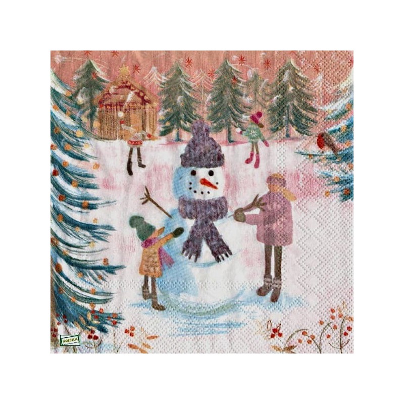 serviette Bonhomme de Neige-13
