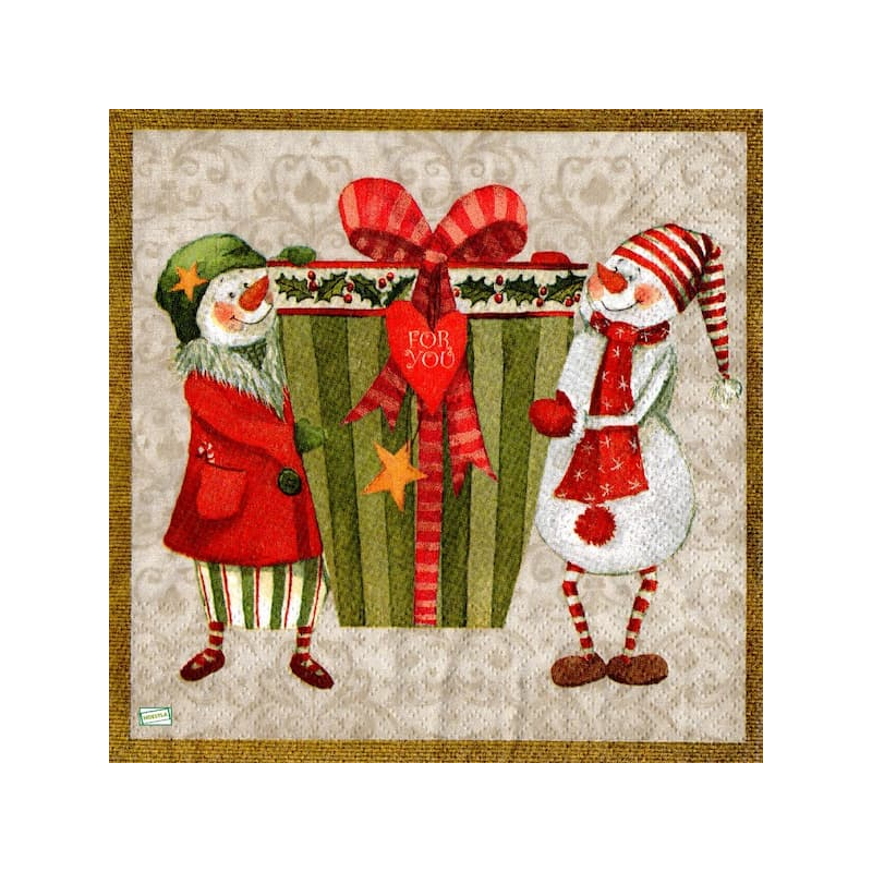 serviette Bonhomme de Neige-73