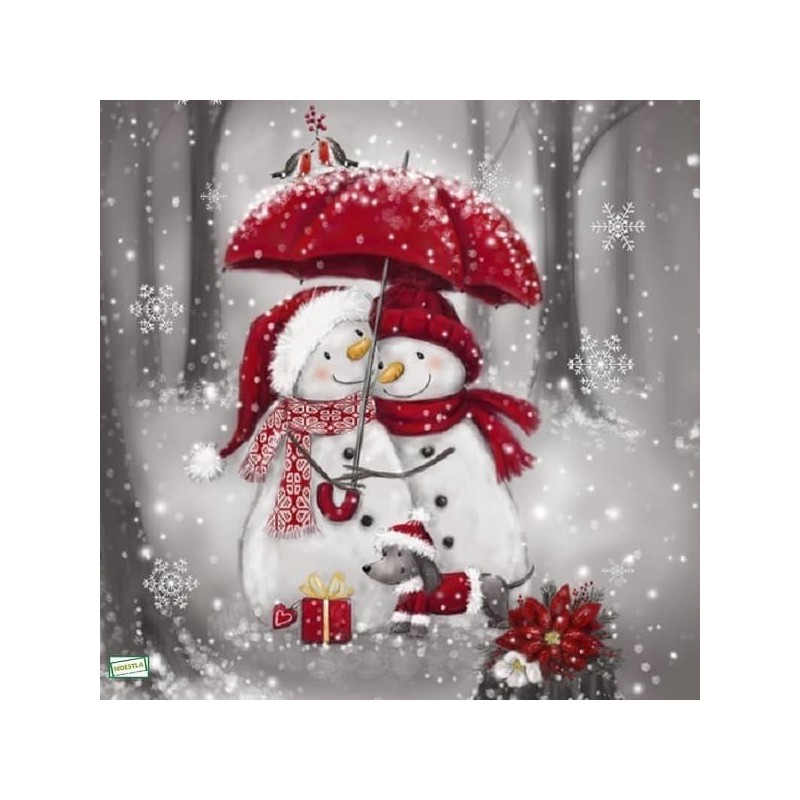serviette Bonhomme de Neige-88