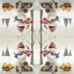 serviette Bonhomme de Neige-89