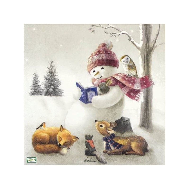 serviette Bonhomme de Neige-89