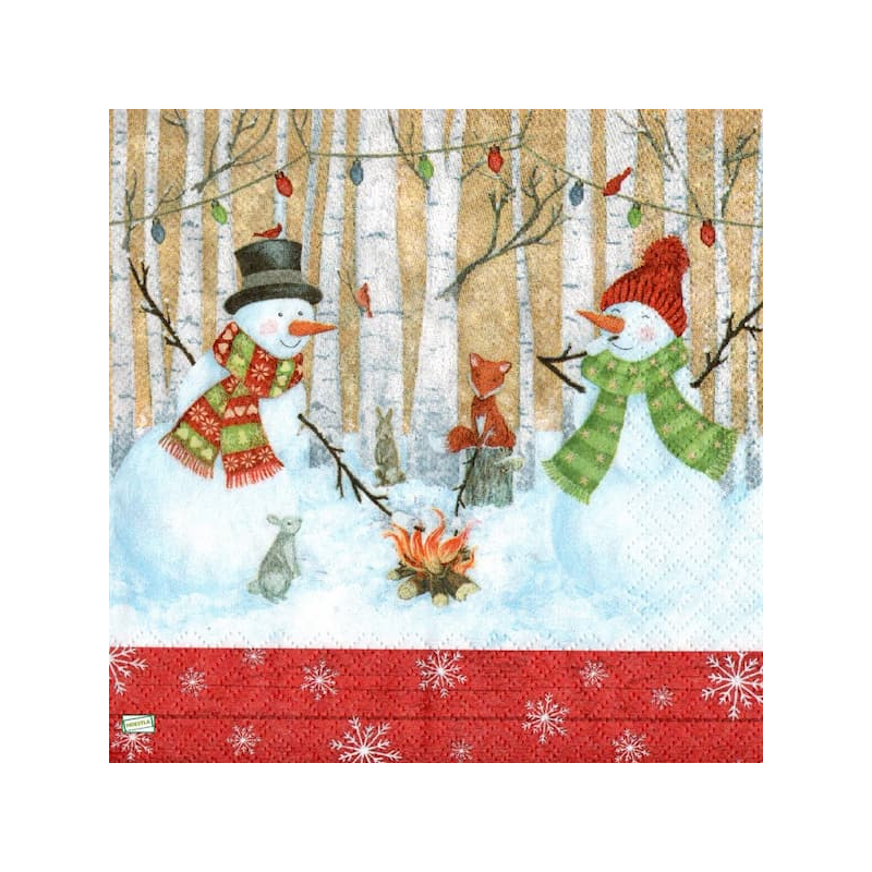 serviette Bonhomme de Neige-77