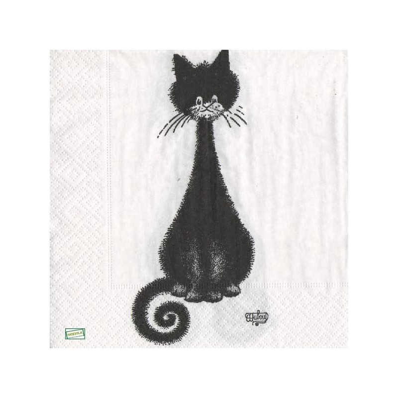 1serviette papier Chat-64