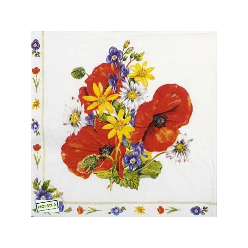 1 serviette Les Coquelicots-19