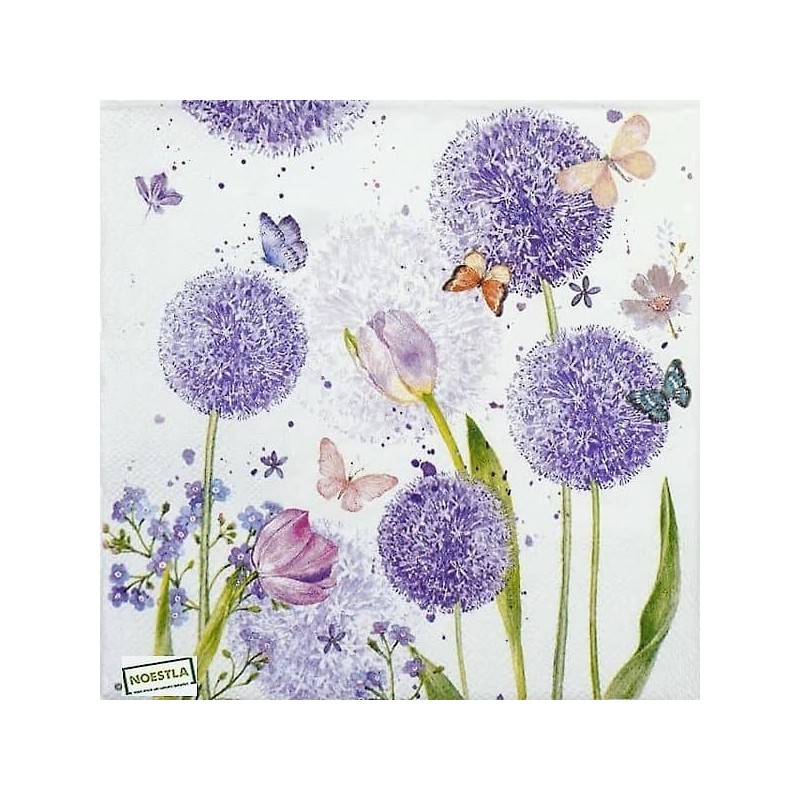 1 serviette Autres Fleurs -13