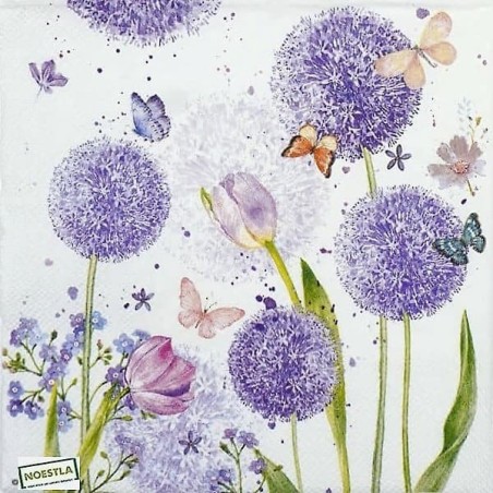 1 serviette Autres Fleurs -13