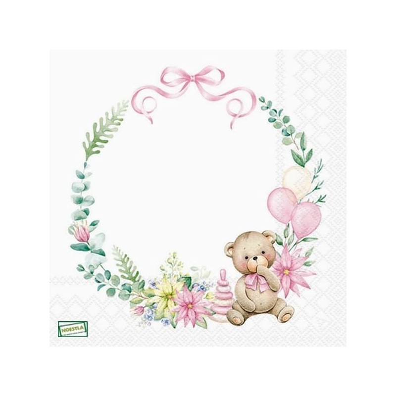 1 serviette papier Ourson -37