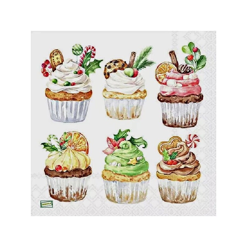 20 serviettes Cupcakes -L70