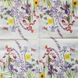 1 serviette Mix de Fleurs -20