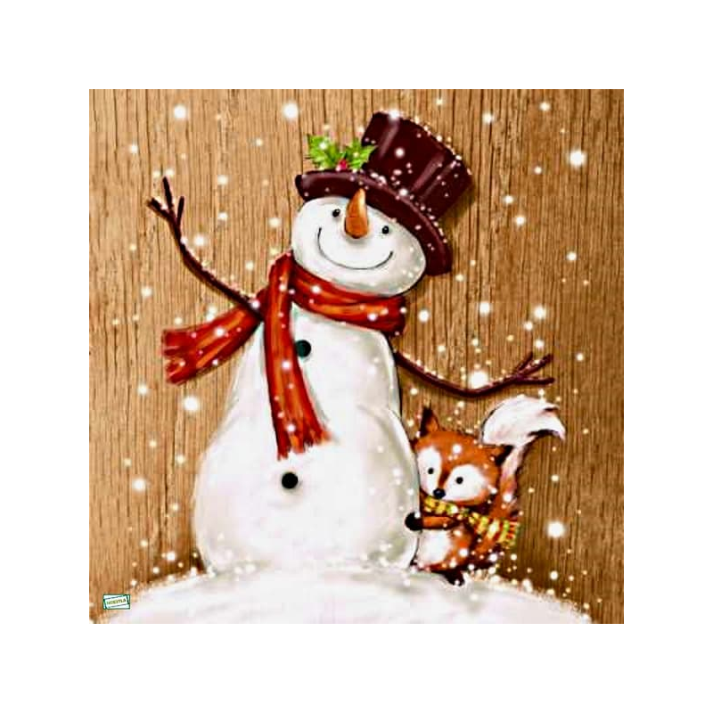 serviette Bonhomme de Neige-83