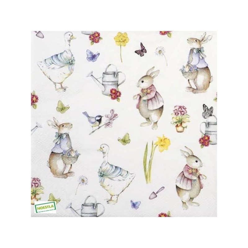 1 serviette Animaux Ferme-101