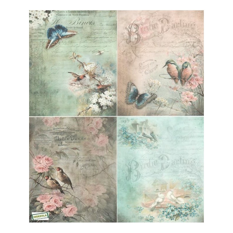 1papier découpage Oiseaux-S315