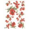 1 papier Coquelicots -S293
